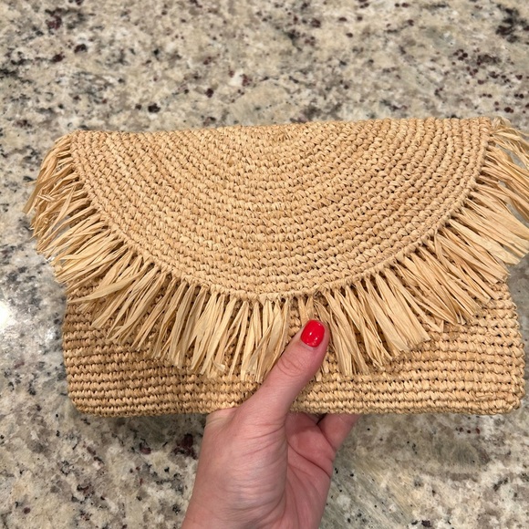 Vintage Mara Hoffman Multicolor Striped Dress with Straw Clutch - Picture 4 of 4